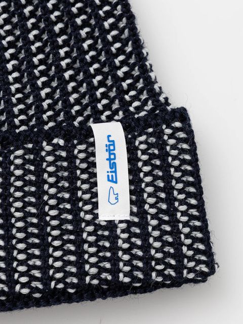 Eisbar czapka z dodatkiem wełny Sorrak MÜ kolor granatowy E30979