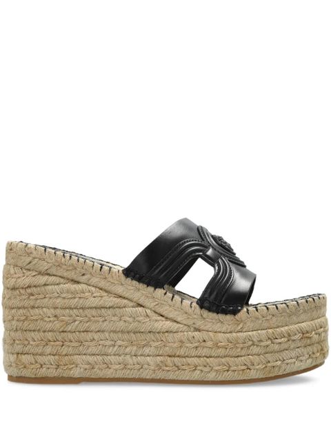 Versace 115mm Medusa wedge sandals - Black - zdjęcie produktu nr 1