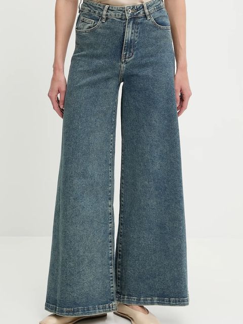 Answear.LAB jeansy damskie kolor granatowy