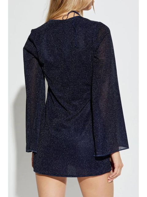 Oséree lurex mini dress - Blue - zdjęcie produktu nr 2