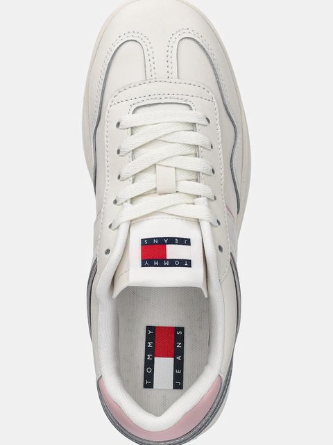 Tommy Jeans sneakersy skórzane THE GREENWICH LEATHER kolor biały EN0EN02794