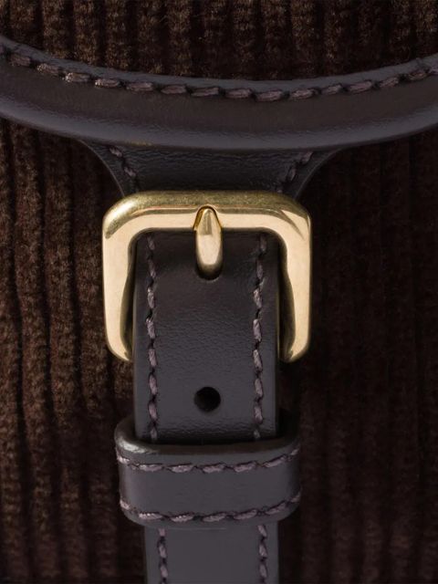 Miu Miu large corduroy backpack - Brown - zdjęcie produktu nr 2