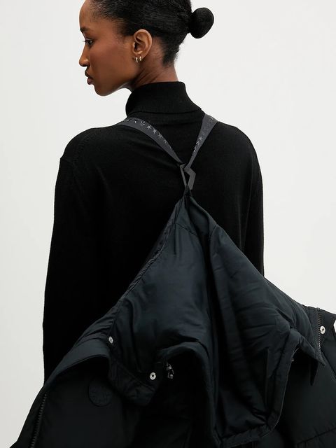 Converse kurtka kolor czarny zimowa CVW5J004