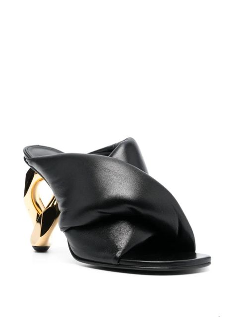 JW Anderson 95mm Chain Heel sandals - Black - zdjęcie produktu nr 2