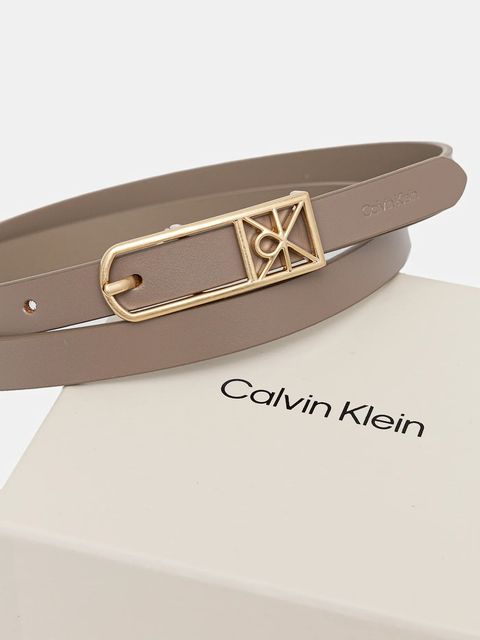 Calvin Klein pasek damski kolor beżowy LV04F7057G