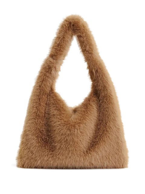 Essentiel Antwerp medium faux-fur shoulder bag - Brown - zdjęcie produktu nr 2