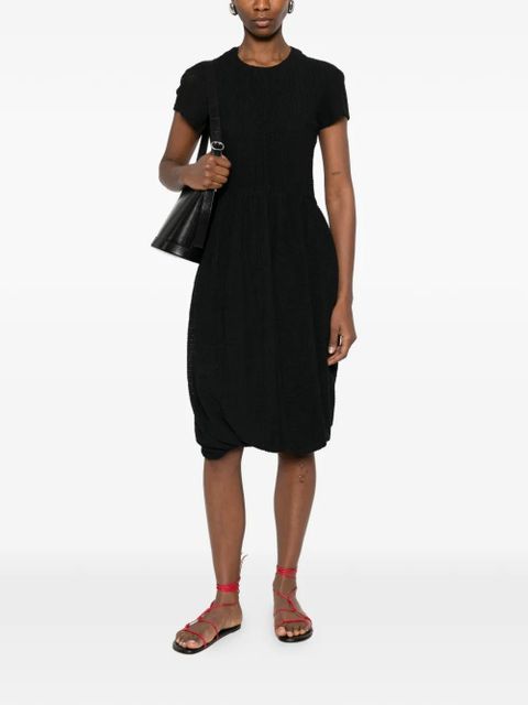 Jil Sander textured midi dress - Black - zdjęcie produktu nr 2