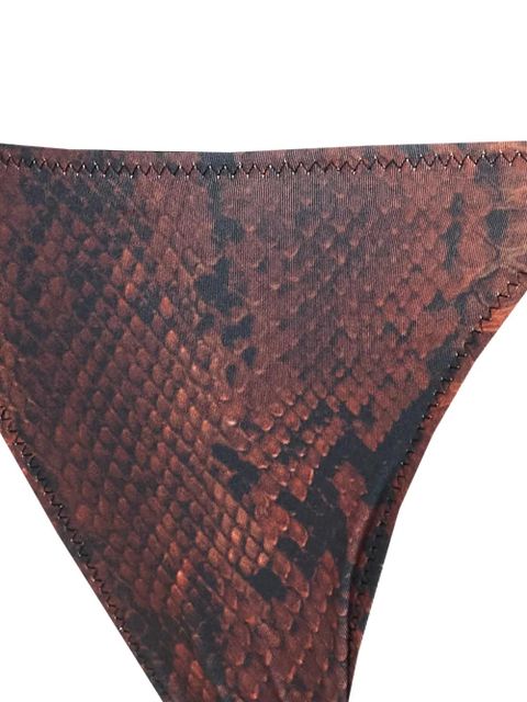 Jean Paul Gaultier printed bikini - Brown