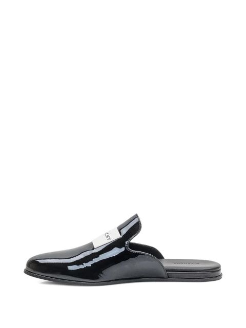 Givenchy patent leather logo-plaque slippers - Black - zdjęcie produktu nr 2