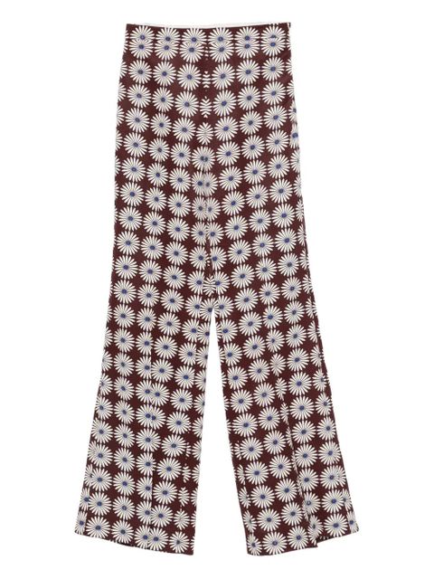 SANDRO floral-print palazzo pants - Brown - zdjęcie produktu nr 1