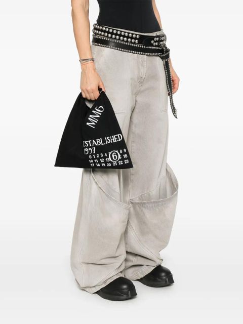 MM6 Maison Margiela numbers-motif tote bag - Black - zdjęcie produktu nr 2