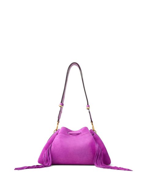 Jimmy Choo Cinch M fringed braide- handle shoulder bag - Purple - zdjęcie produktu nr 2