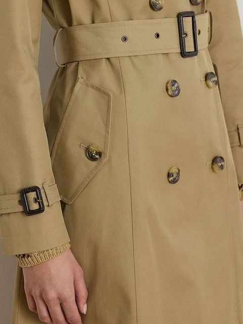 Lauren Ralph Lauren płaszcz kolor beżowy 297951255