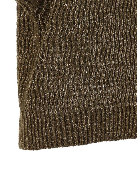 Max Mara crew-neck short-sleeve sweater - Green