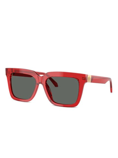 Versace Eyewear square-frame sunglasses - Red - zdjęcie produktu nr 2