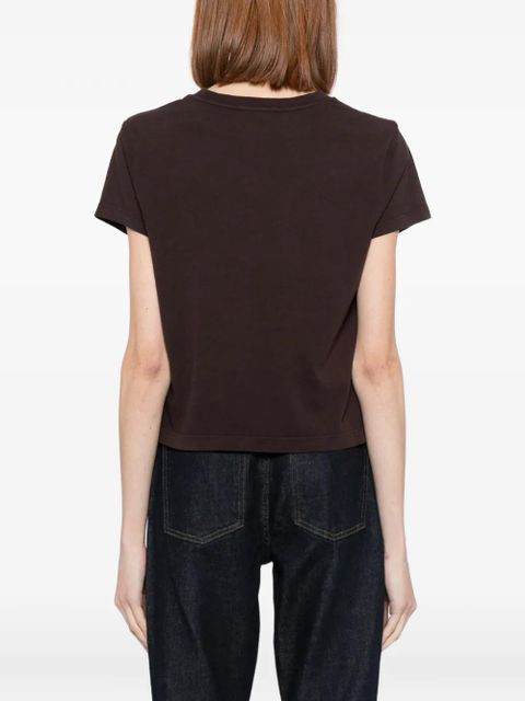 AGOLDE Adine shrunken T-shirt - Brown