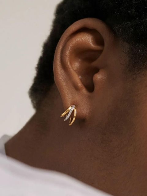 Monica Vinader Riva huggie earrings - Gold - zdjęcie produktu nr 2