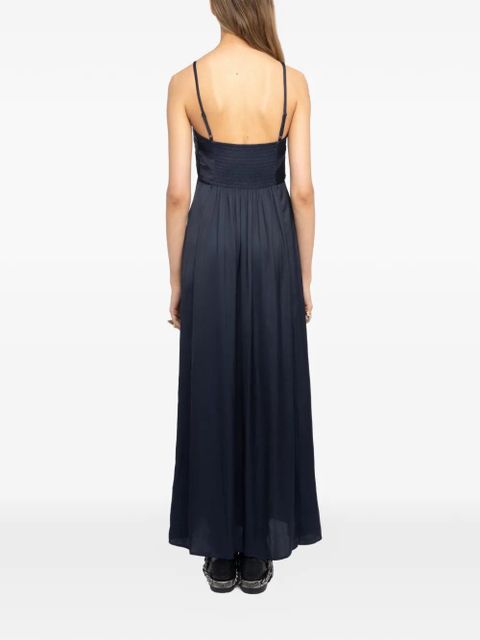 Zadig&Voltaire ruched rippie midi dress - Blue