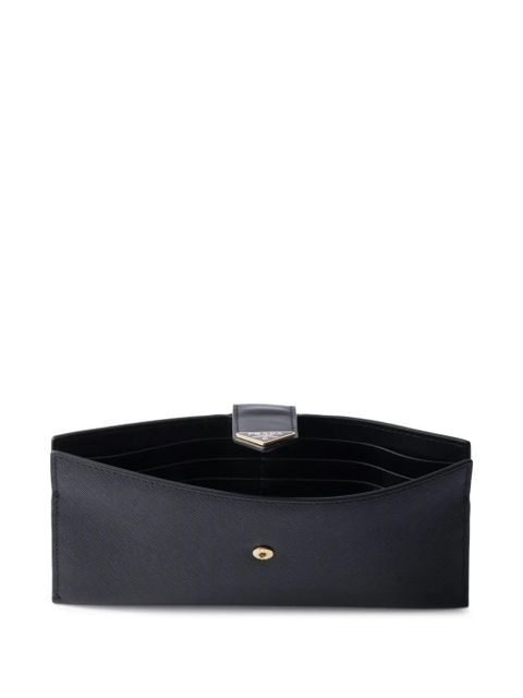 Prada triangle-logo wallet - Black