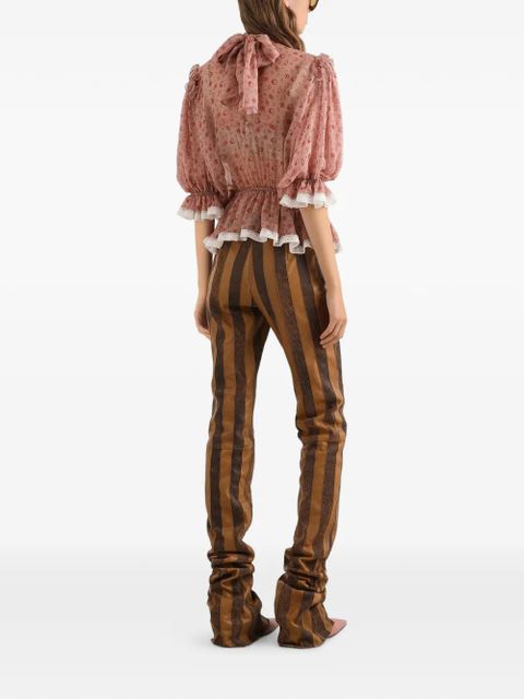 Dolce & Gabbana striped trousers - Brown