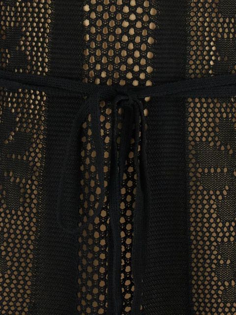 TWINSET open-knit floral-lace dress - Black