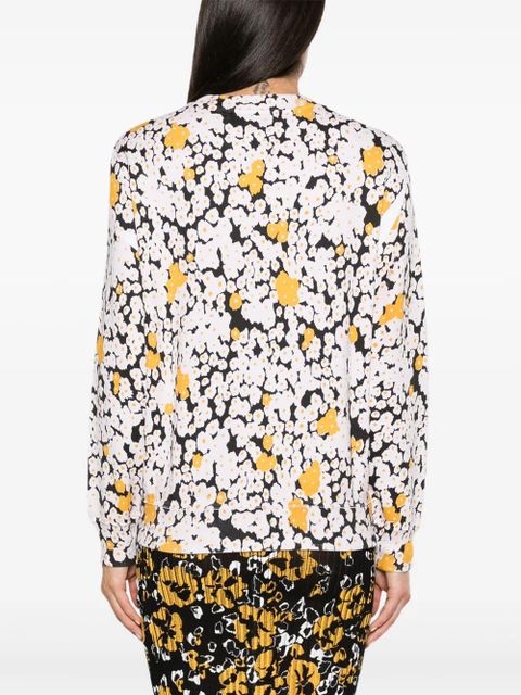 Lanvin floral-print cotton sweatshirt - Neutrals