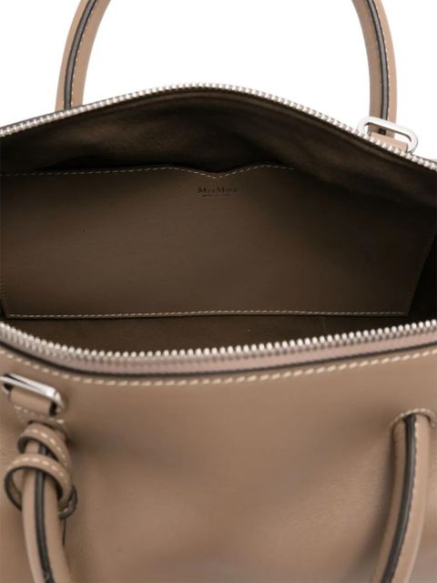 Max Mara leather tote bag - Neutrals