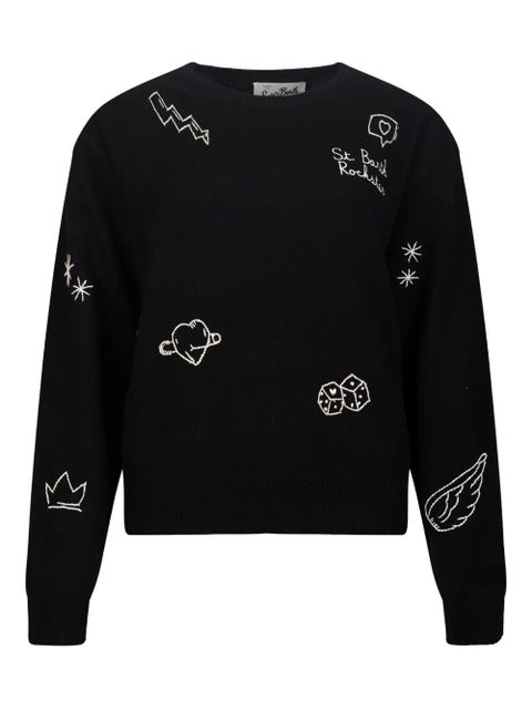 MC2 Saint Barth embroidered sweater - Black - zdjęcie produktu nr 1