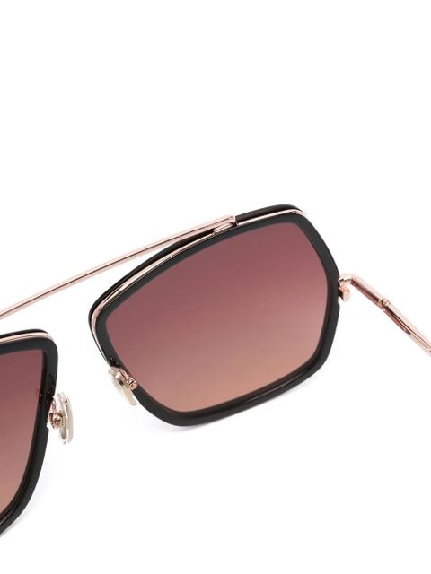 Max Mara Eyewear oversize-frame sunglasses - Brown