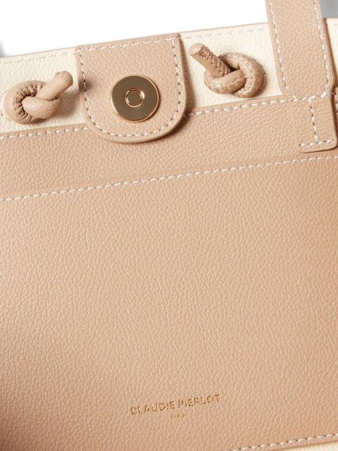 Claudie Pierlot drawstring top-handle mini bag - Neutrals