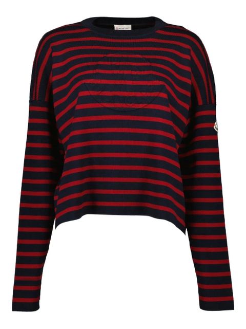 Moncler striped wool sweater - Red - zdjęcie produktu nr 1