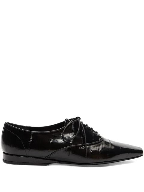LouLou de Saison Conrad lace-up leather oxford shoes - Black - zdjęcie produktu nr 1
