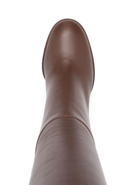 Gianvito Rossi 85mm leather boots - Brown