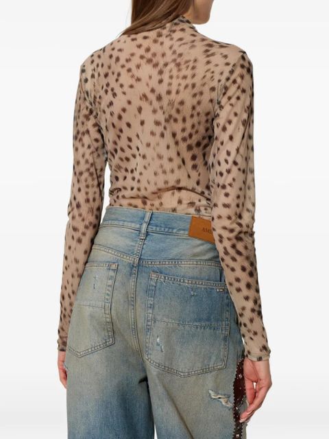 AMIRI animal-print long-sleeve top - Neutrals