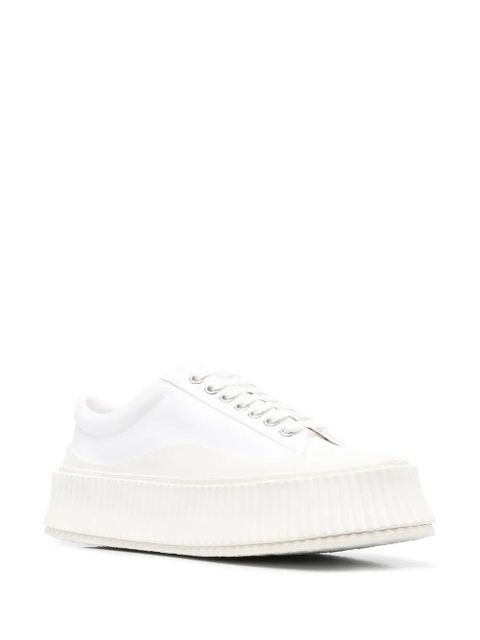 Jil Sander round-toe lace-up sneakers - White - zdjęcie produktu nr 2