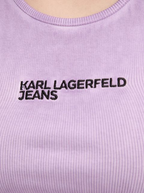 Karl Lagerfeld Jeans top damskie kolor fioletowy A3W17043