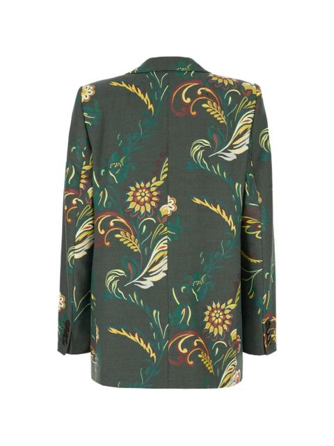 ETRO floral-print blazer - Green - zdjęcie produktu nr 2