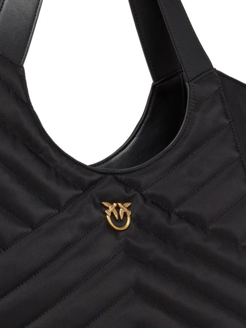 PINKO quilted tote bag - Black