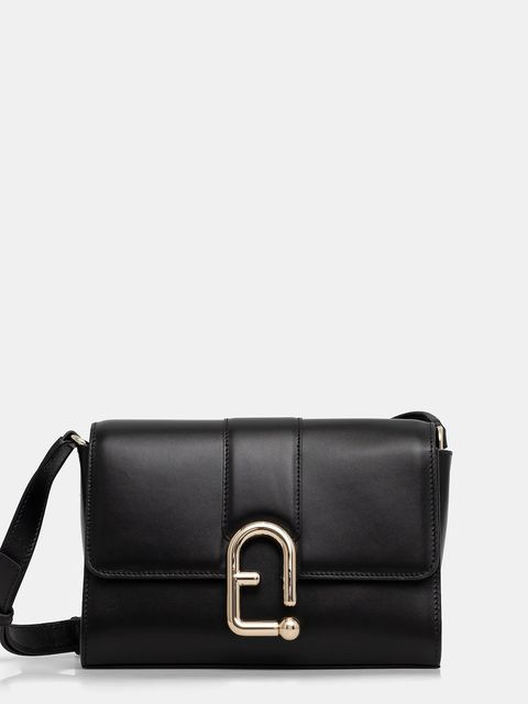 Furla torebka skórzana kolor czarny WB01683.BX3346.O6000 - zdjęcie produktu nr 1