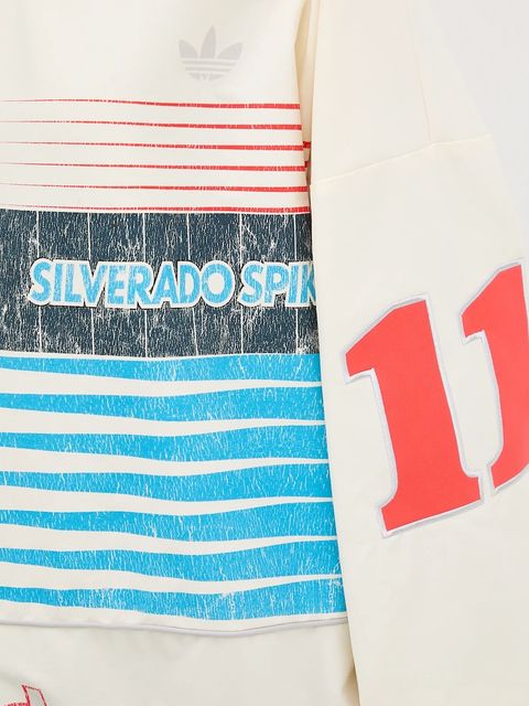 adidas Originals bluza Summersp Crew damska kolor beżowy z kapturem z nadrukiem JW0148