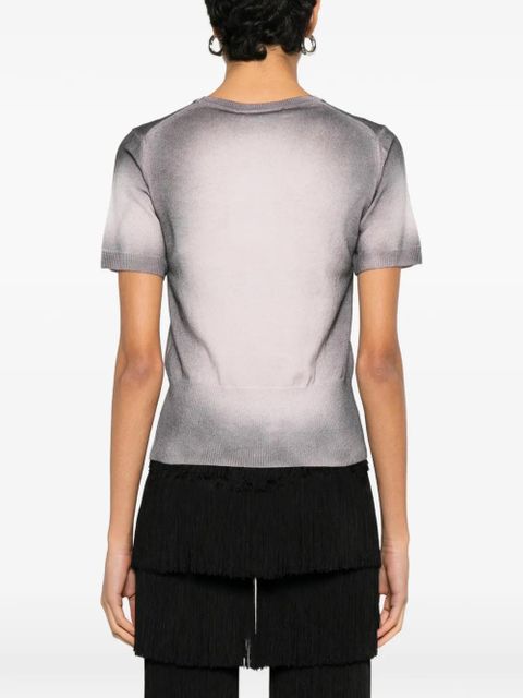 Vivienne Westwood Elle print fitted top - Black