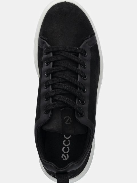Ecco sneakersy zamszowe Street damskie kolor czarny 209753-51052