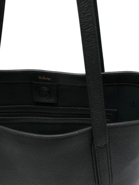 Mulberry small A4 classic leather shoulder bag - Black