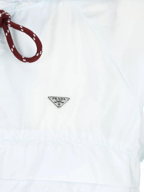 Prada drawstring hooded jacket - White