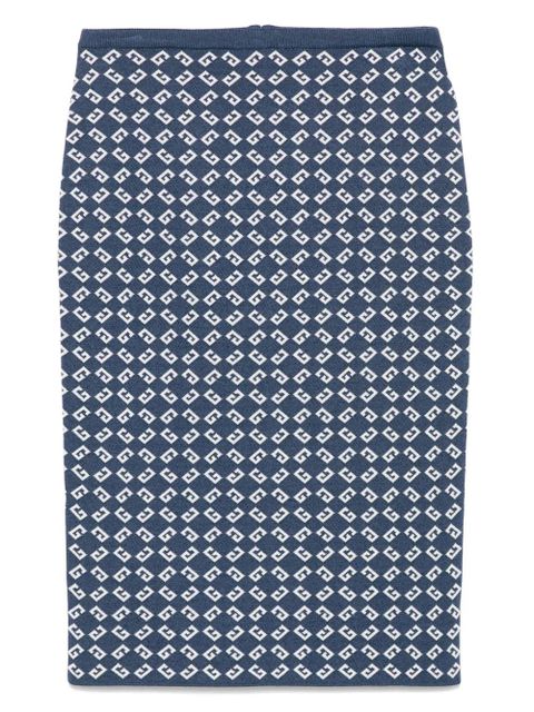 Givenchy monogram 72-jacquard midi skirt - Blue - zdjęcie produktu nr 1