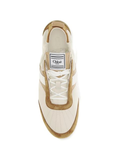 Chloé striped panelled sneakers - Neutrals
