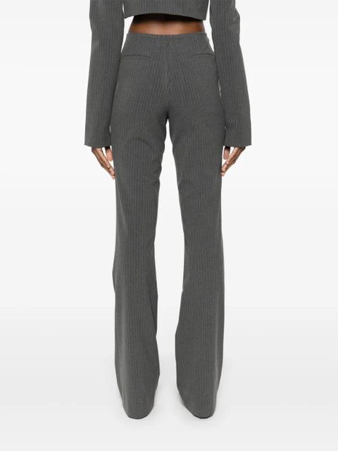 ENTIRE STUDIOS pinstriped flared trousers - Grey