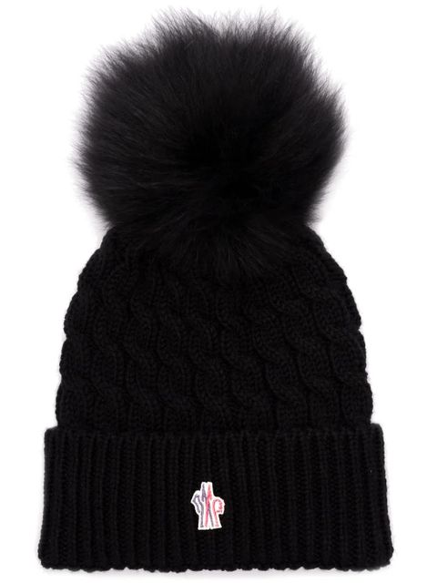 Moncler Grenoble wool beanie - Black - zdjęcie produktu nr 1