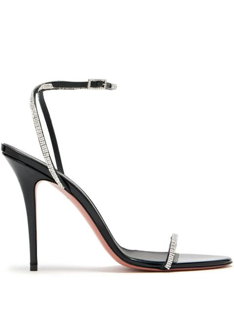 Amina Muaddi 105mm Diamante sandals - Black - zdjęcie produktu nr 1
