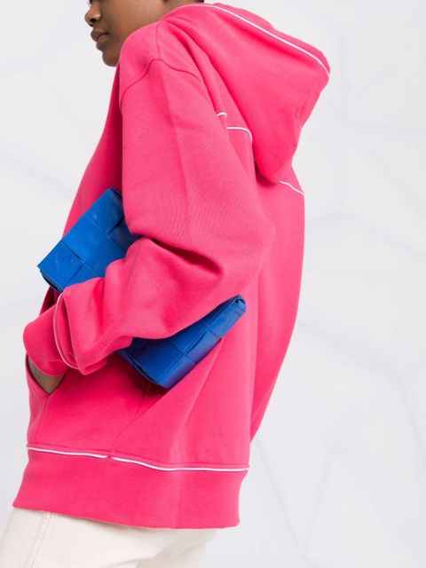 Jacquemus logo wave print hoodie - Pink
